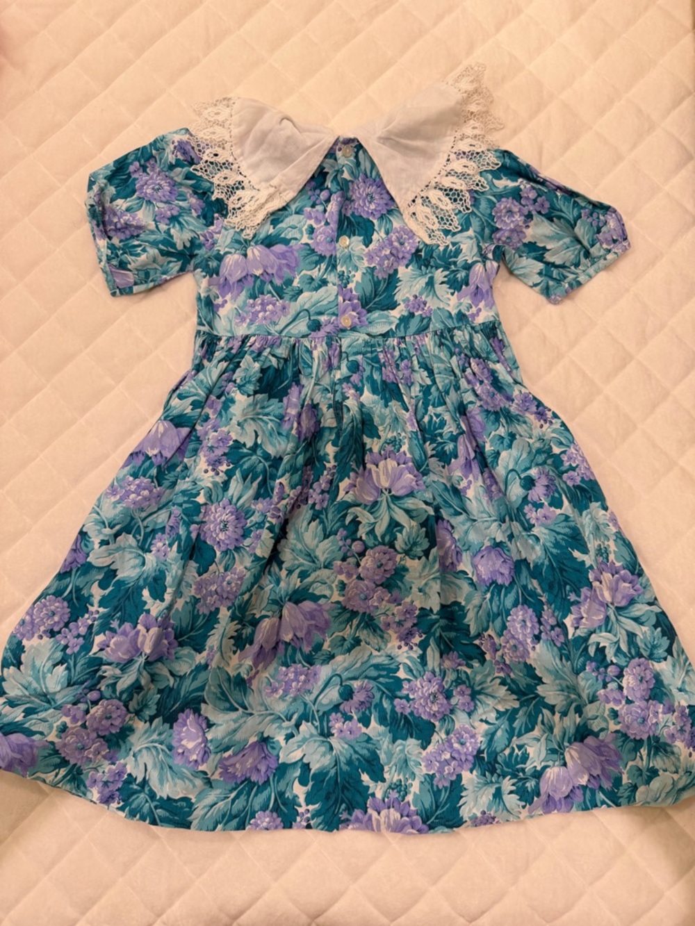 Caroline Classics Vintage Floral Dress size 4 - Picture 3 of 6